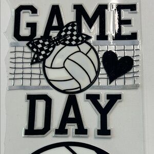 Volleyball Game Day Cup Decal